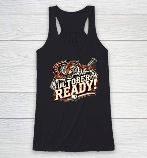 October Ready Baseball Tiger Fan Racerback Tank