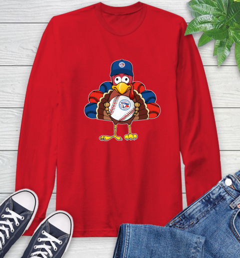 Toronto Blue Jays Turkey thanksgiving Long Sleeve T-Shirt 10