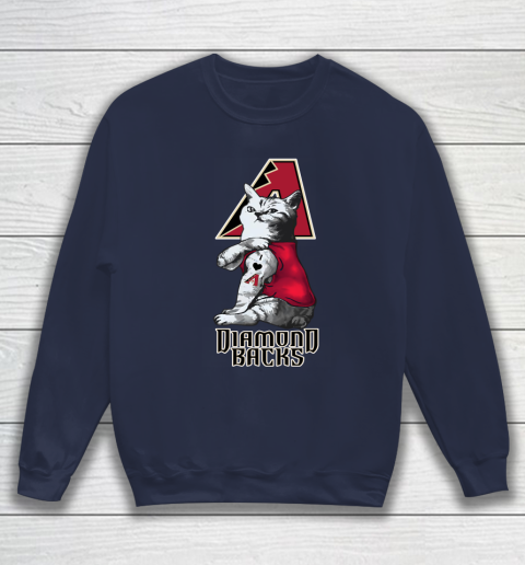 MLB Baseball My Cat Loves Arizona Diamondbacks Sweatshirt 2
