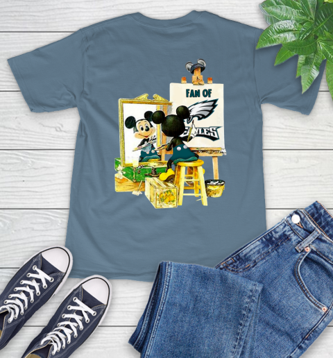 NFL Football Philadelphia Eagles Mickey Drawing Shirt 9