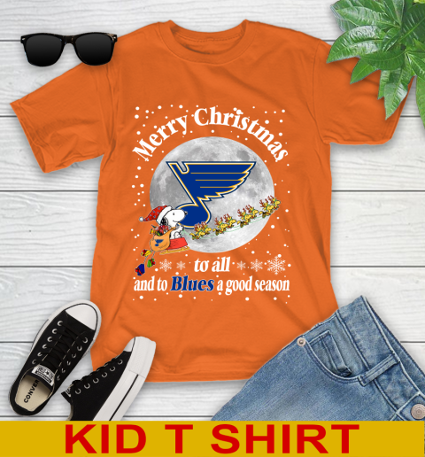 St.Louis Blues Merry Christmas To All And To Blues A Good Season NHL Hockey Sports Youth T-Shirt 8
