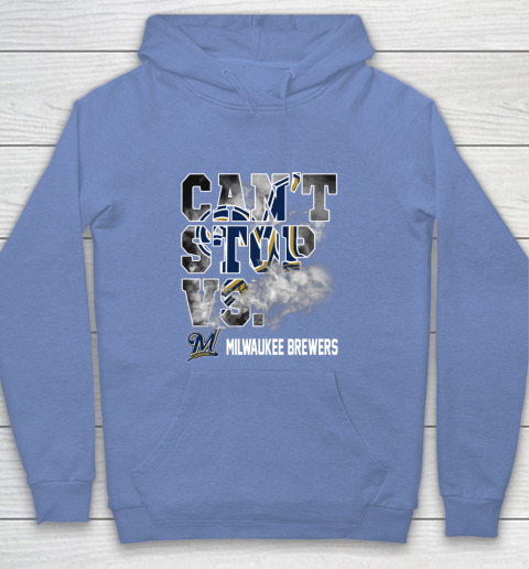 MLB Milwaukee Brewers Baseball Can't Stop Vs Brewers Youth Hoodie 8