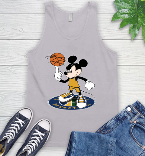 NBA Basketball Utah Jazz Cheerful Mickey Disney Shirt Tank Top 4
