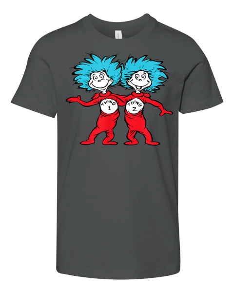 Dr. Seuss Thing 1 Thing 2 Buddies Premium Youth T-shirt