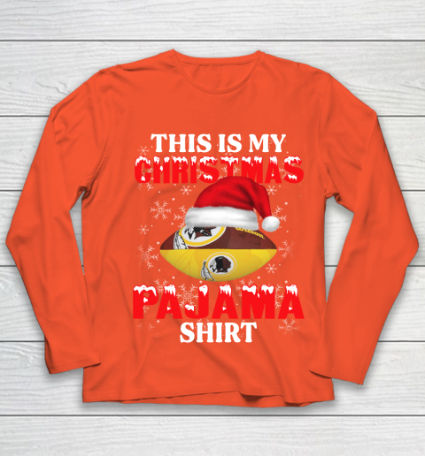 Washington Redskins This Is My Christmas Pajama Shirt NFL Youth Long Sleeve 3