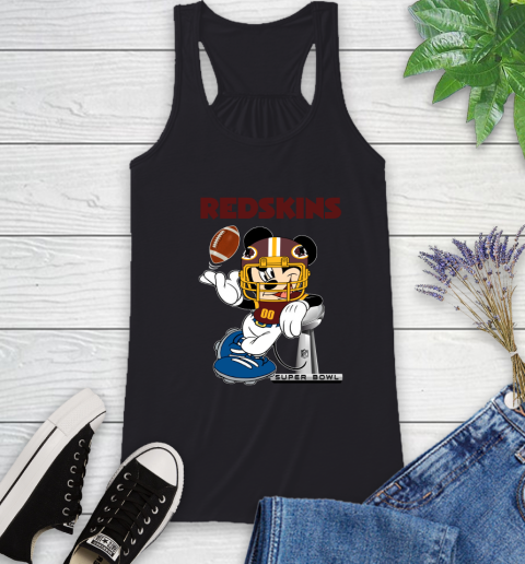 NFL Washington Redskins Mickey Mouse Disney Super Bowl Football T Shirt Racerback Tank 2