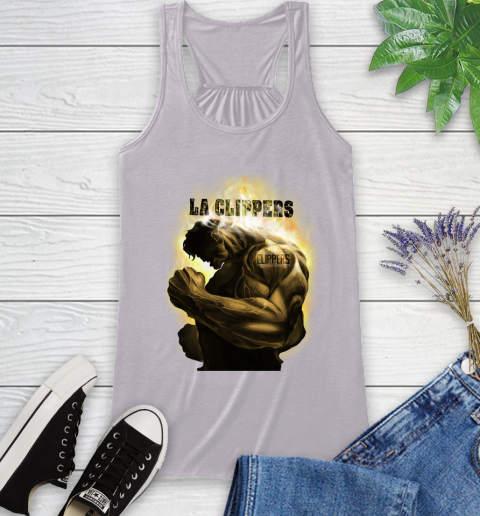 LA Clippers NBA Basketball Hulk Marvel Avengers Sports Racerback Tank 4