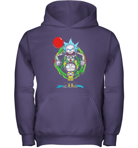 purple rick and morty hoodie