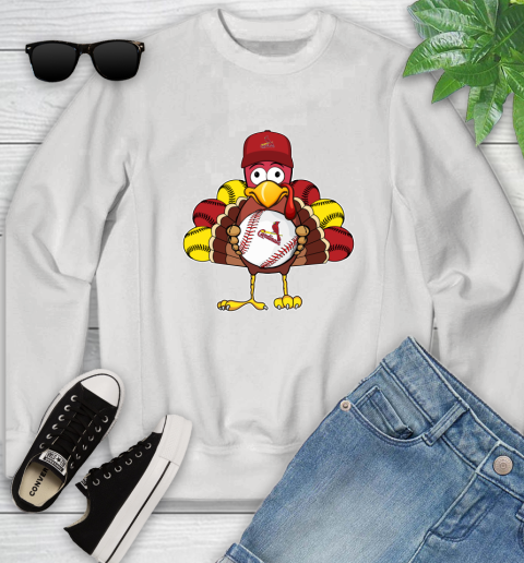 St.Louis Cardinals Turkey thanksgiving Youth Sweatshirt