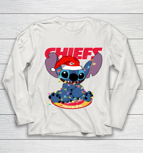 Kansas City Chiefs NFL Football noel stitch Christmas Youth Long Sleeve 8