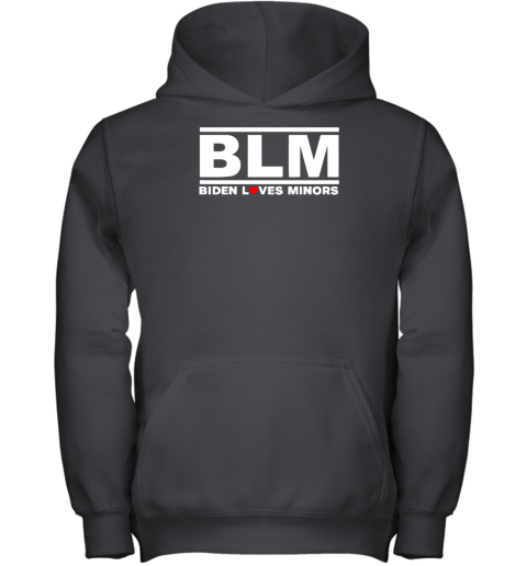 Bo Loudon Wearing Blm Biden Loves Minors Youth Hoodie