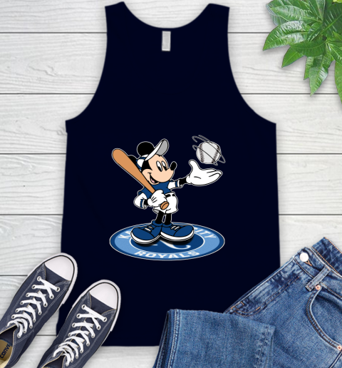 MLB Baseball Kansas City Royals Cheerful Mickey Disney Shirt Tank Top 3