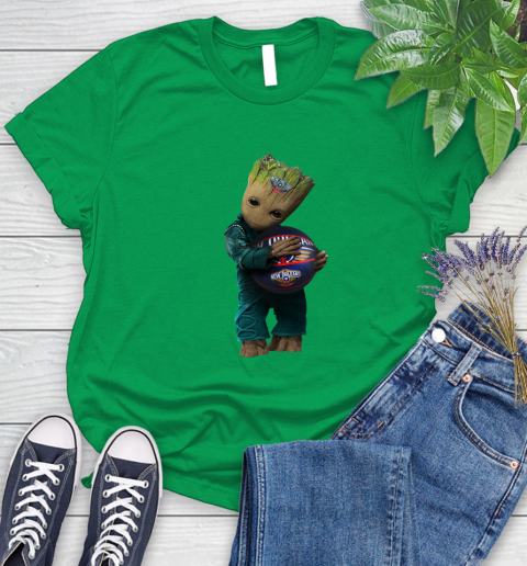 NBA Groot Guardians Of The Galaxy Basketball Sports New Orleans Pelicans Women's T-Shirt 6