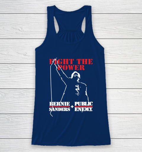 Fight The Power Bernie Sanders Public Enemy Racerback Tank 6