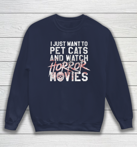 Funny Horror Movie Fan - Halloween Cat Lover Gift T-Shirt