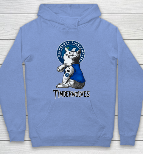 NBA Basketball My Cat Loves Minnesota Timberwolves Hoodie 8
