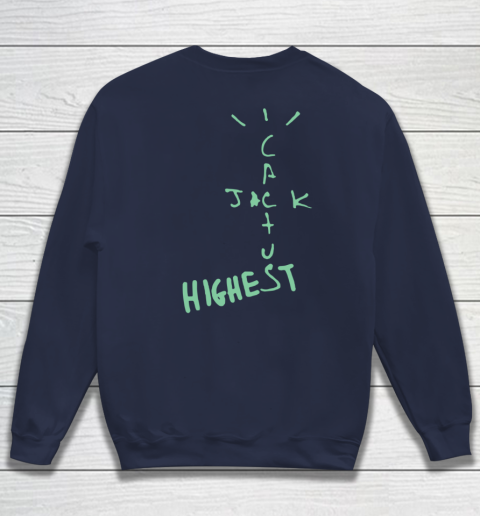 Travis Scott Jordan Cactus Jack Highest Olive Front And Back Sweatshirt 10