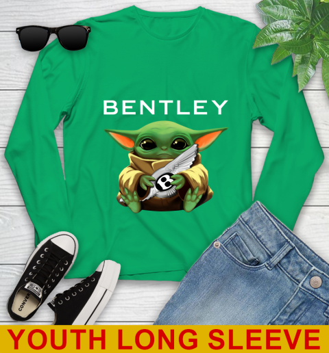 Star Wars Baby Yoda Hugs Bentley Car Shirt 123
