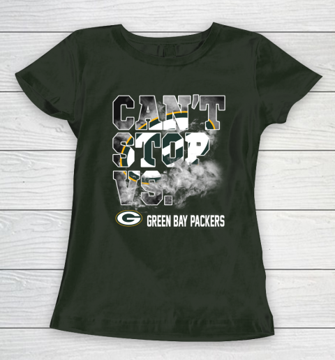 NFL Green Bay Packers Can't Stop Vs Women's T-Shirt 4