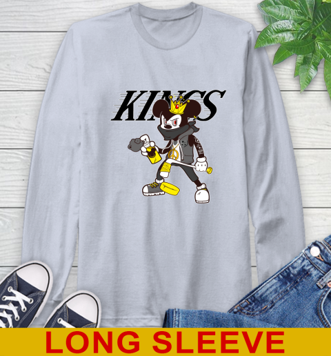 Los Angeles Kings NHL Hockey Mickey Peace Sign Sports Long Sleeve T-Shirt 6