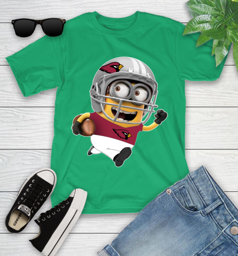 NFL Arizona Cardinals Minions Disney Football Sports Youth T-Shirt 6