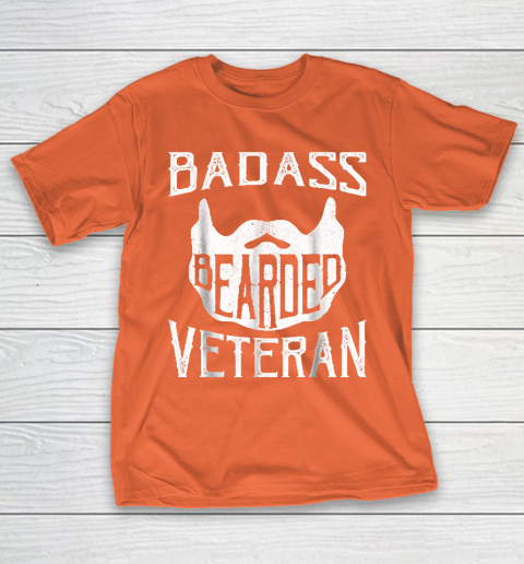 Grandpa Funny Gift Apparel  Badass Bearded Uncle Grandpa Dad Veterans Day T-Shirt 14