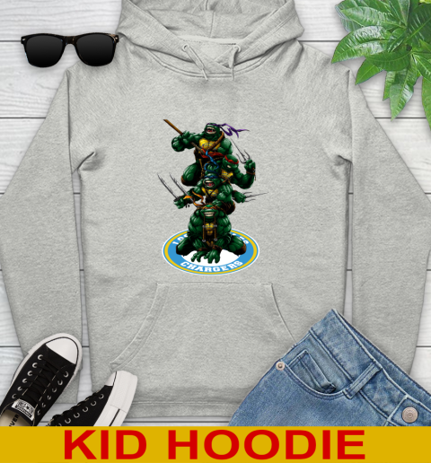 NFL Football Los Angeles Chargers Teenage Mutant Ninja Turtles Shirt Youth Hoodie