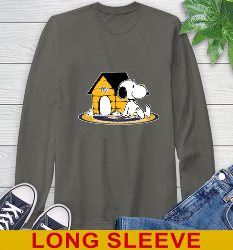 NHL Hockey Nashville Predators Snoopy The Peanuts Movie Shirt Long Sleeve T-Shirt 8