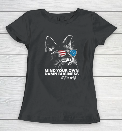 Mind Your Own Damn Business Harris Waltz Cat Lady Women's T-Shirt