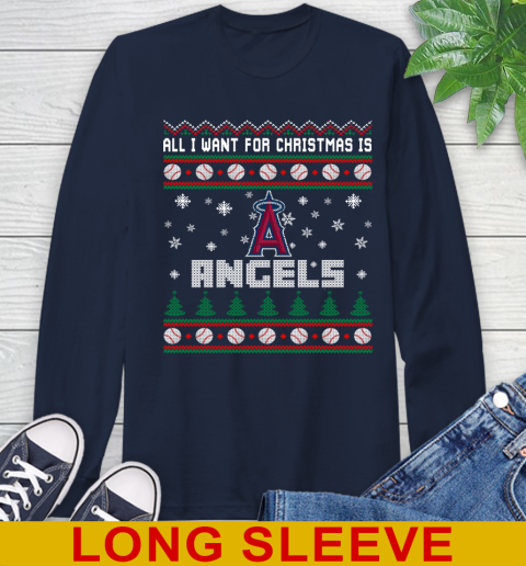 MLB All I Want For Christmas Is Los Angeles Angels Baseball Sports 57