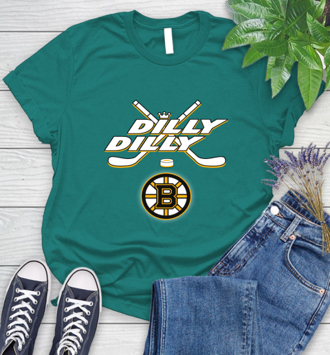 NHL Boston Bruins Dilly Dilly Hockey Sports Women's T-Shirt 12