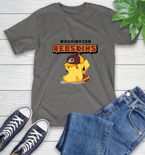 NFL Pikachu Football Washington Redskins T-Shirt 9