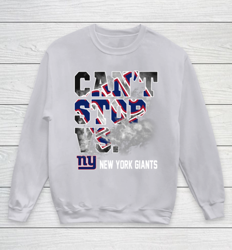 NFL New York Giants Can't Stop Vs Youth Sweatshirt 3