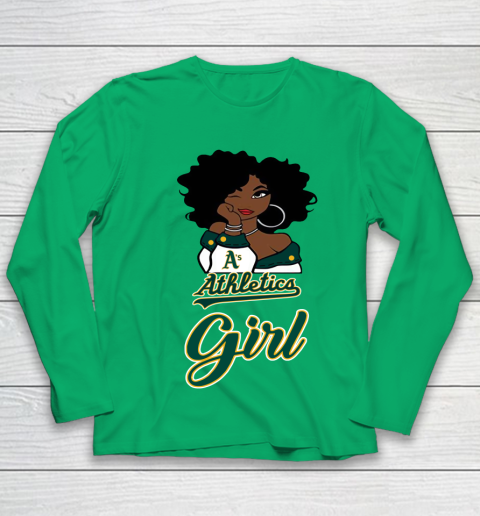 Oakland Athleticss Girl MLB Youth Long Sleeve 6