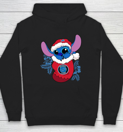 Detroit Lions Christmas Stitch In The Sock Funny Disney NFL Hoodie 2
