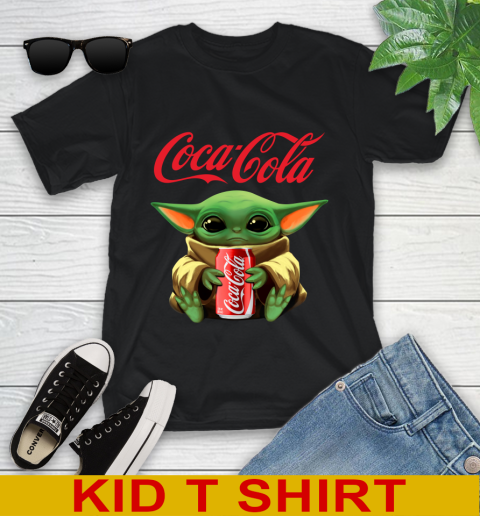 Star Wars Baby Yoda Hugs Coca Cola Soft Drink Shirt 102