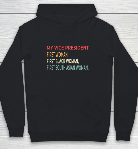 My Vice President Is A Black Woman Retro Vintage Youth Hoodie