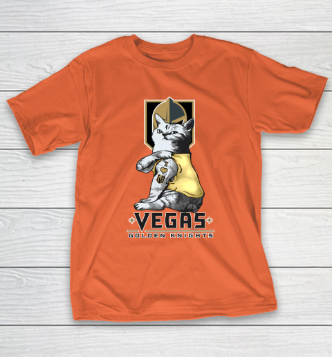 NHL My Cat Loves Vegas Golden Knights Hockey T-Shirt 4