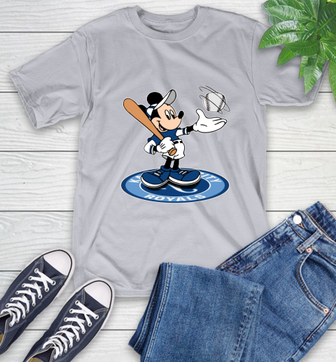 MLB Baseball Kansas City Royals Cheerful Mickey Disney Shirt T-Shirt 6