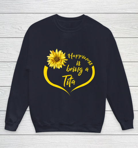 Womens Tita Gift Happiness Is Being A Tita Youth Sweatshirt 2