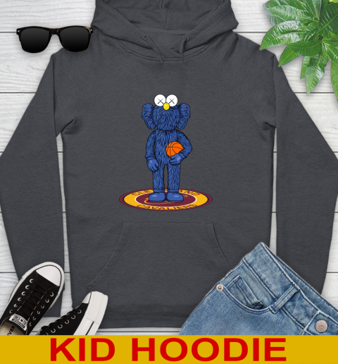 NBA Basketball Cleveland Cavaliers Kaws Bff Blue Figure Shirt Youth Hoodie 9