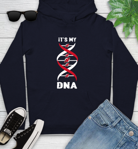 New Jersey Devils NHL Hockey It's My DNA Sports Youth Hoodie 3