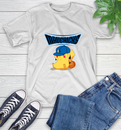 NBA Pikachu Basketball Sports Dallas Mavericks T-Shirt