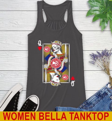 NBA Basketball Atlanta Hawks The Queen Of Hearts Card Shirt Racerback Tank 10