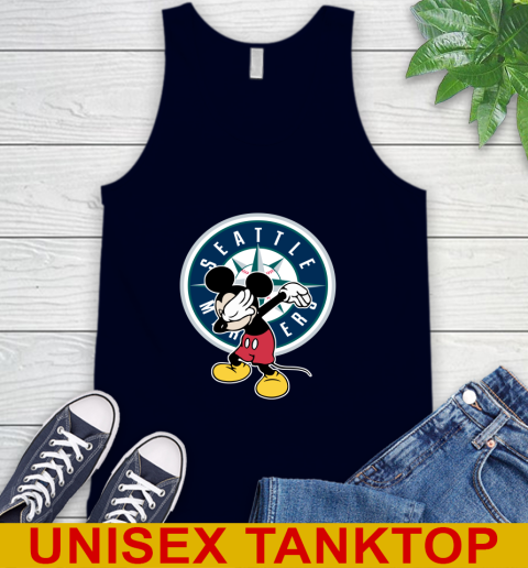 Seattle Mariners MLB Baseball Dabbing Mickey Disney Sports Tank Top 3