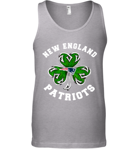NFL New England Patriots Three Leaf Clover St Patrick's Day Football Sports VSZKMOQPVpL unisex tank 17 95 151514 front sport grey