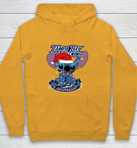 Tampa Bay Lightning NHL Hockey noel stitch Christmas Youth Hoodie 2