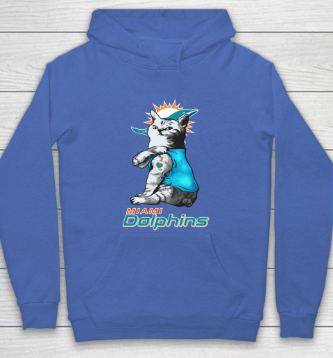 NFL Football My Cat Loves Miami Dolphins Hoodie 6