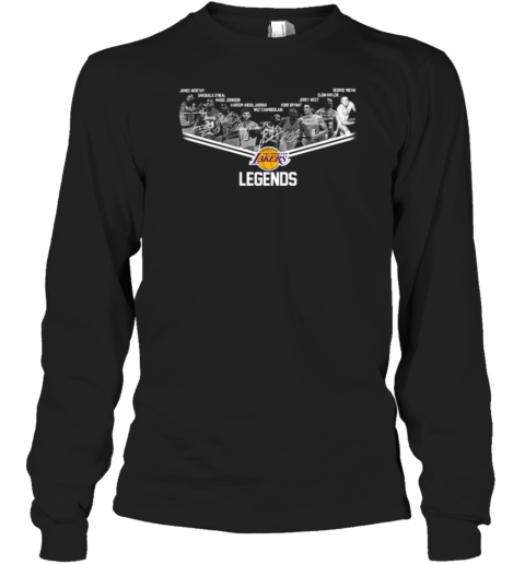 Los Angeles Lakers Players Legends Long Sleeve T-Shirt