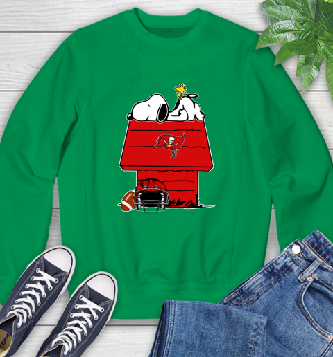 Tampa Bay Buccaneers NFL Football Snoopy Woodstock The Peanuts Movie Sweatshirt 6
